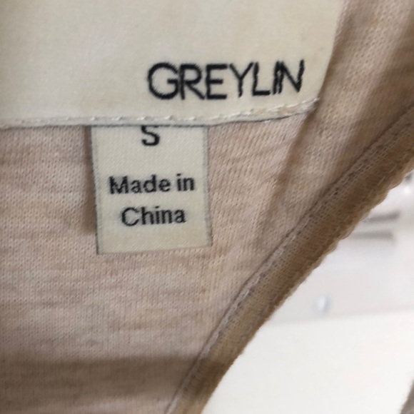 Greylin Lace midi dress with mermaid skirt - Picture 3 of 8